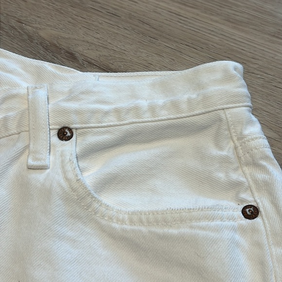 EUC Agolde criss cross straight jeans in white, SZ 27 - Picture 8 of 9